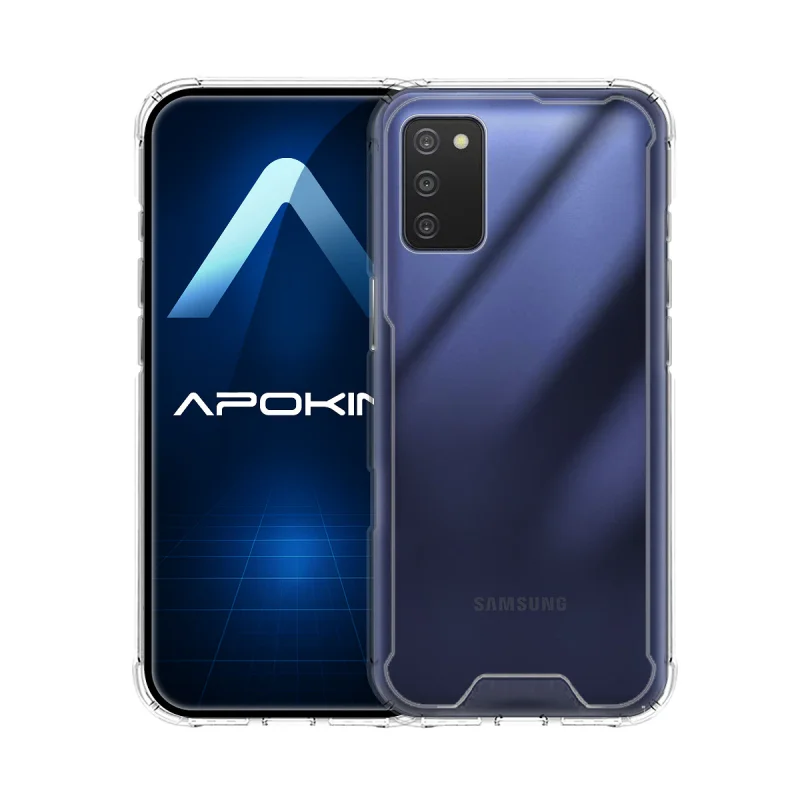 Capa Apokin Samsung Galaxy A03s Transparente Antichoque - Imagem 1