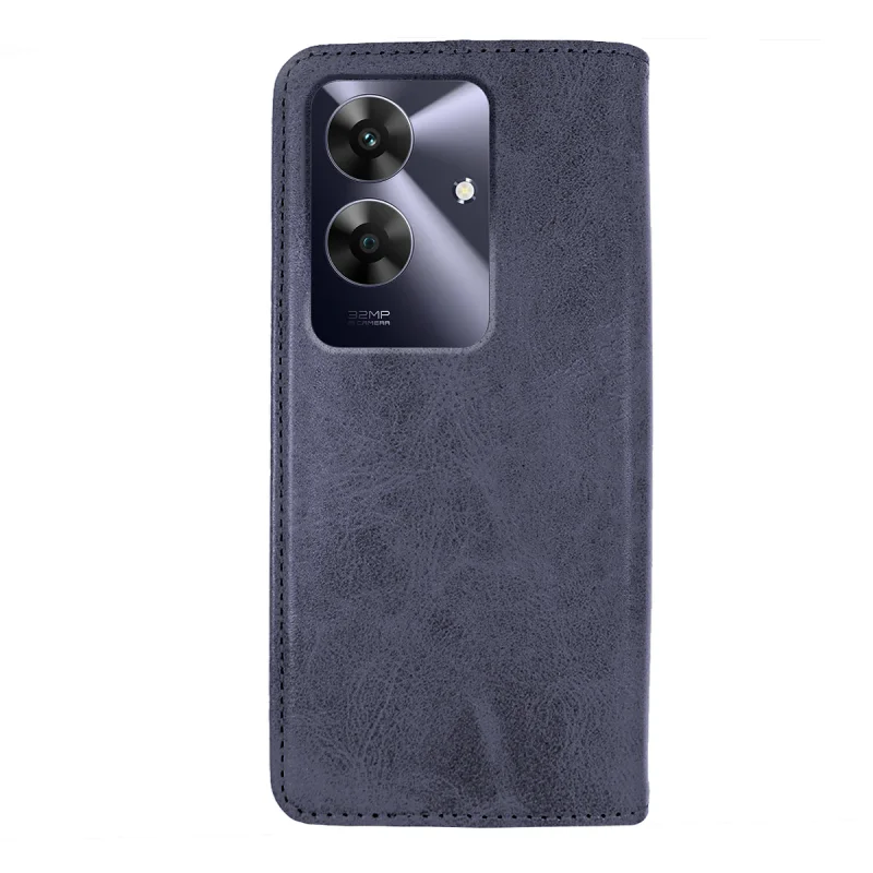 Capa Livro Apokin para Realme Note 60 com Porta-cartões em Pele Sintética Preto - Imagem 3