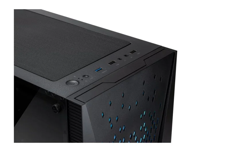 Caixa PC Tower ABYSM Danube Kolpa ATX preta gaming com vidro temperado ARGB - Imagem 6