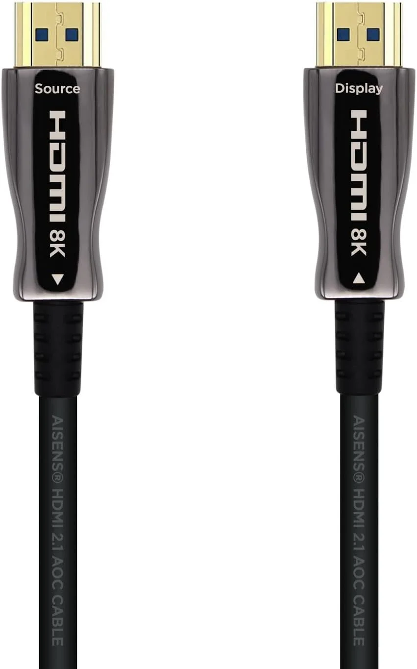 Cabo HDMI 2.1 AOC Aisens 8K 100 m Preto