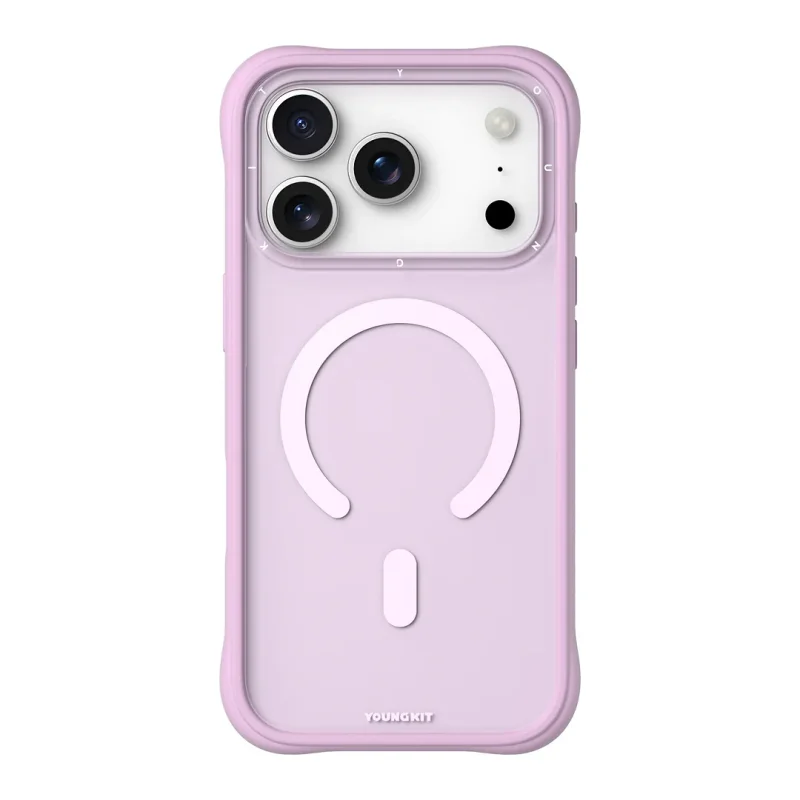 Capa Magnética Youngkit Dynamic II para iPhone 17 Pro Max Rosa Pálido