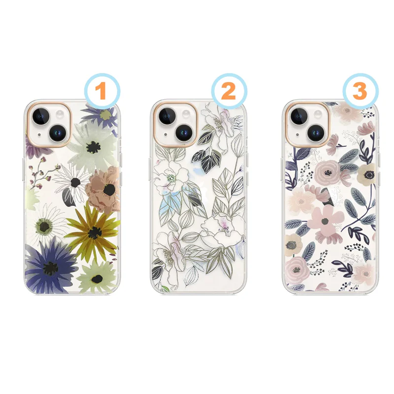 Capa Apokin para Samsung Galaxy S24 Plus em Silicone com Folhas Douradas Desenho 3 - Imagem 1