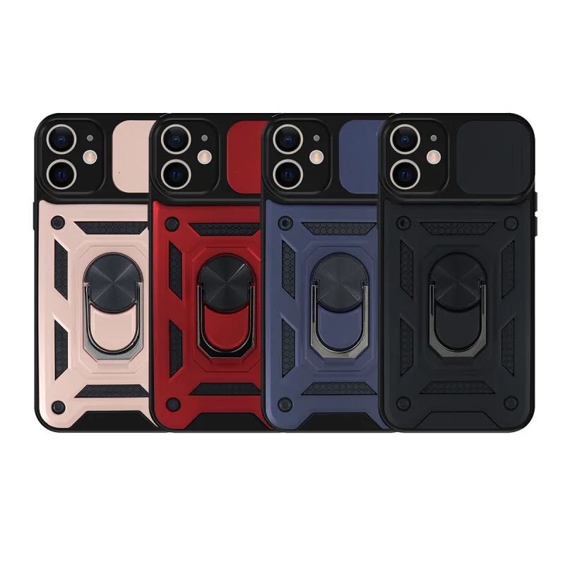 Capa Apokin para iPhone 11 com Anel Suporte Proteção Deslizante de Câmara e Íman Variedade de cores