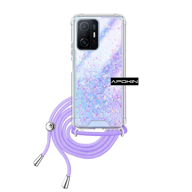 Capa de Gel Apokin Transparente com Cordão para Xiaomi 11T e 11T Pro Variedade de cores - Imagem 2