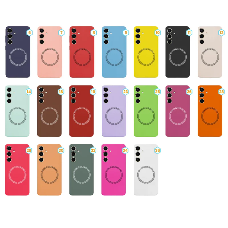 Capa Apokin Samsung Galaxy S24 Silicone Líquido com MagSafe Cor 8 - Imagem 1