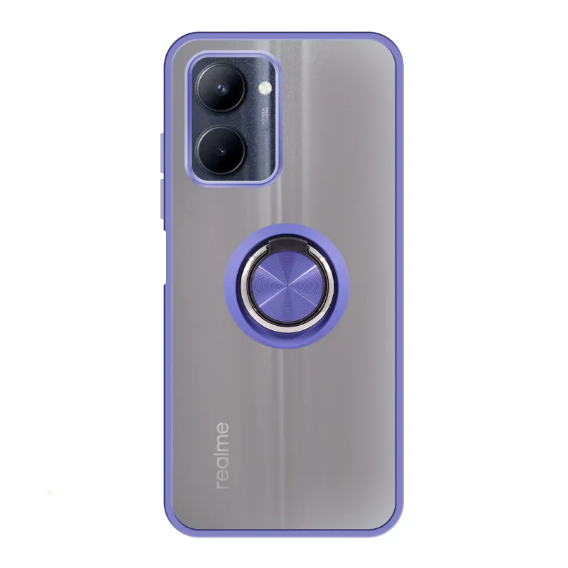 Capa Apokin para Realme C55 em Gel Fumado com Íman e Suporte Preto - Imagem 2