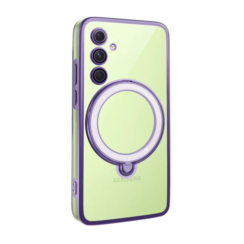 Capa Transparente Apokin com Anel MagSafe para Samsung Galaxy A34 Preto - Imagem 3