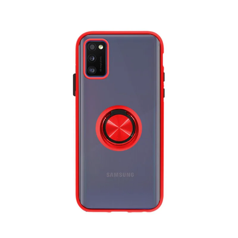 Capa de Gel Apokin Magnética com Suporte Fumada para Samsung Galaxy A41 Azul - Imagem 3