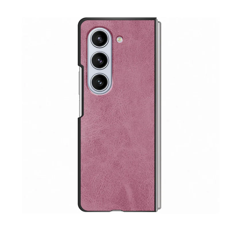 Capa com Tampa Apokin para Samsung Galaxy Z Fold5 em Pele Sintética Preto - Imagem 2