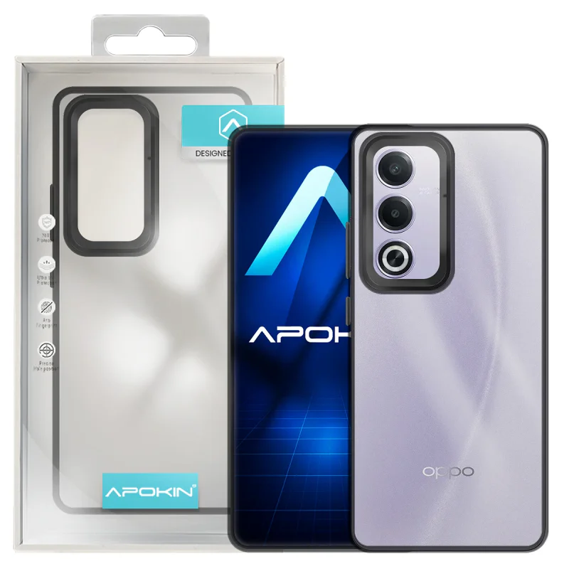 Capa Apokin para Oppo A80 Acrílico Transparente Turquesa - Imagem 2