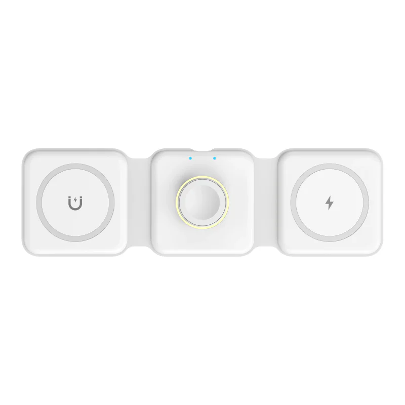 Carregador Sem Fios WiWU M6 Dobrável Branco - Imagem 5
