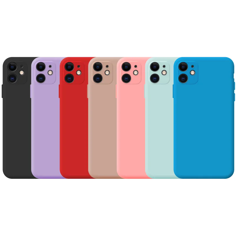 Capa Apokin para iPhone 11 em Silicone Macio com Proteção de Câmara 3D Vermelho - Imagem 1