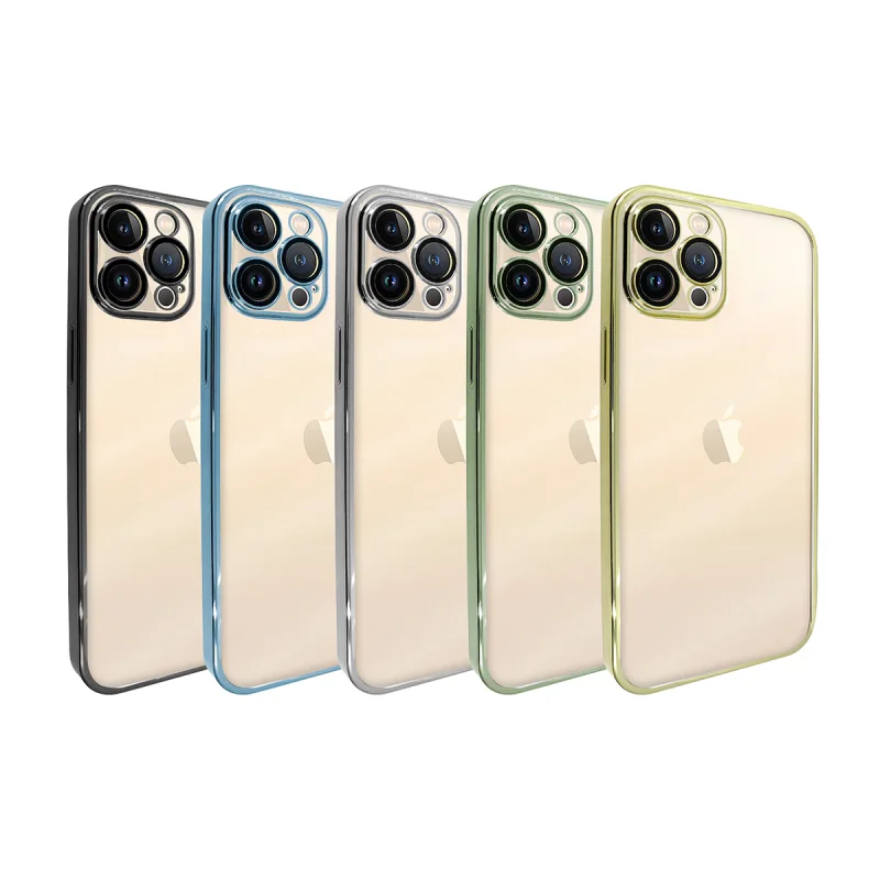 Capa Apokin para iPhone 13 Pro em Metacrilato com Bordo Cromado Variedade de cores - Imagem 1