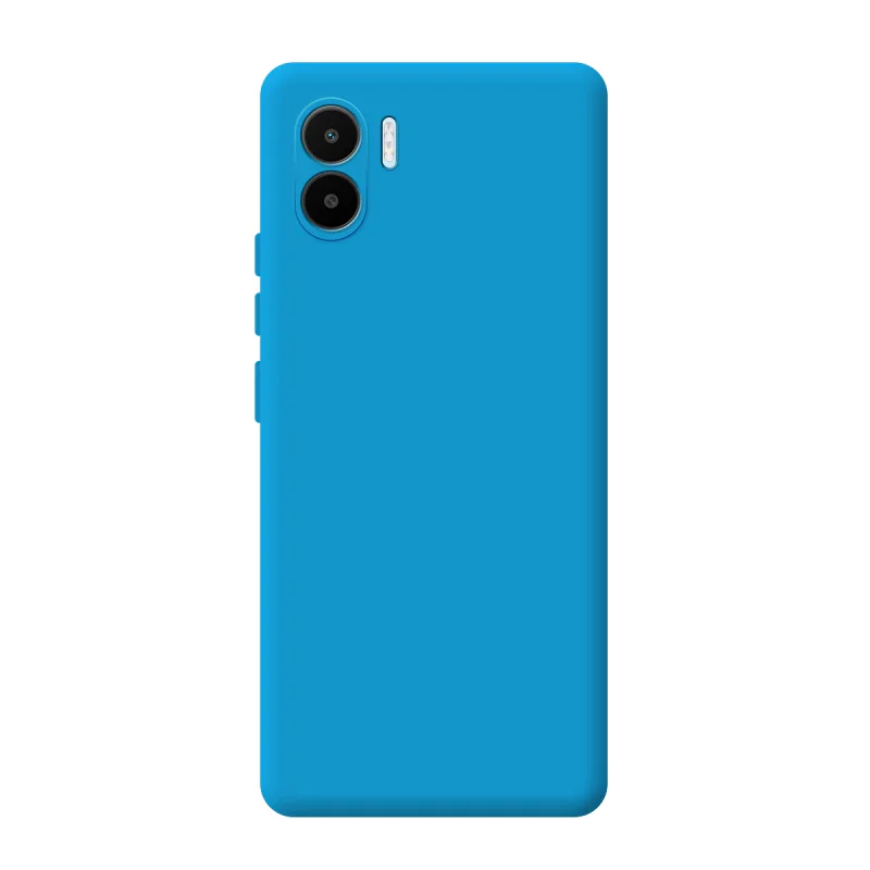Capa de Silicone Soft Apokin com Proteção 3D da Câmara para Xiaomi Redmi A1 Azul - Imagem 2