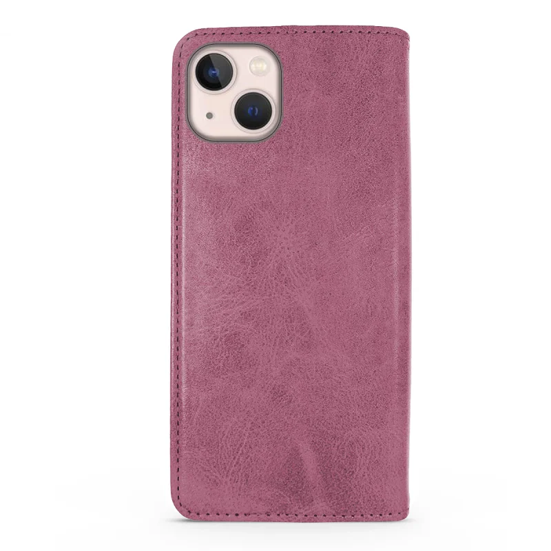 Capa Livro Apokin em Pele Sintética com Porta-cartões para iPhone 14 Plus Variedade de cores - Imagem 4
