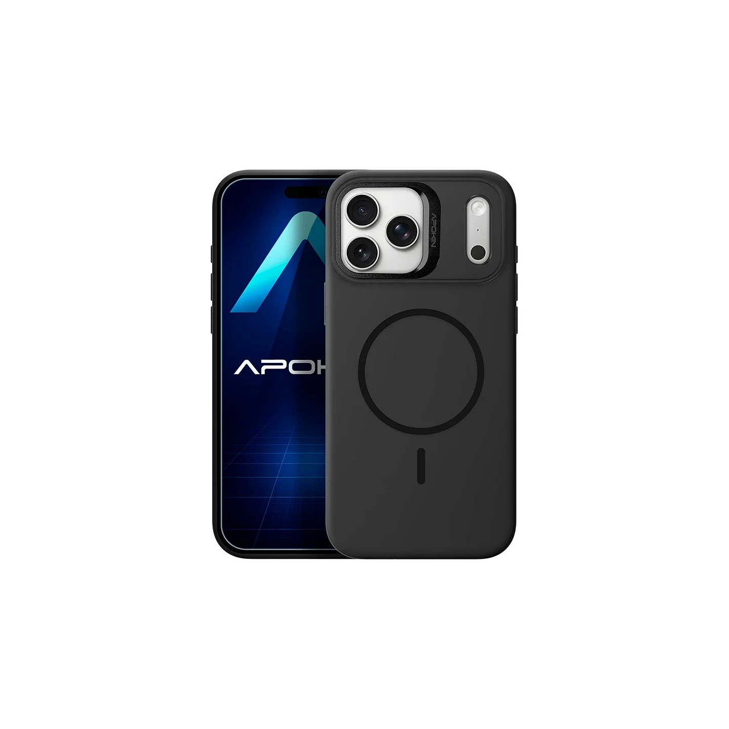 Capa Apokin para iPhone 17 Pro Silicone Premium com MagSafe e Suporte