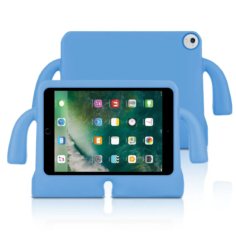 Capa Apokin para iPad Pro 9,7 polegadas e iPad 2017 Silicone Reforçado Antichoque Azul