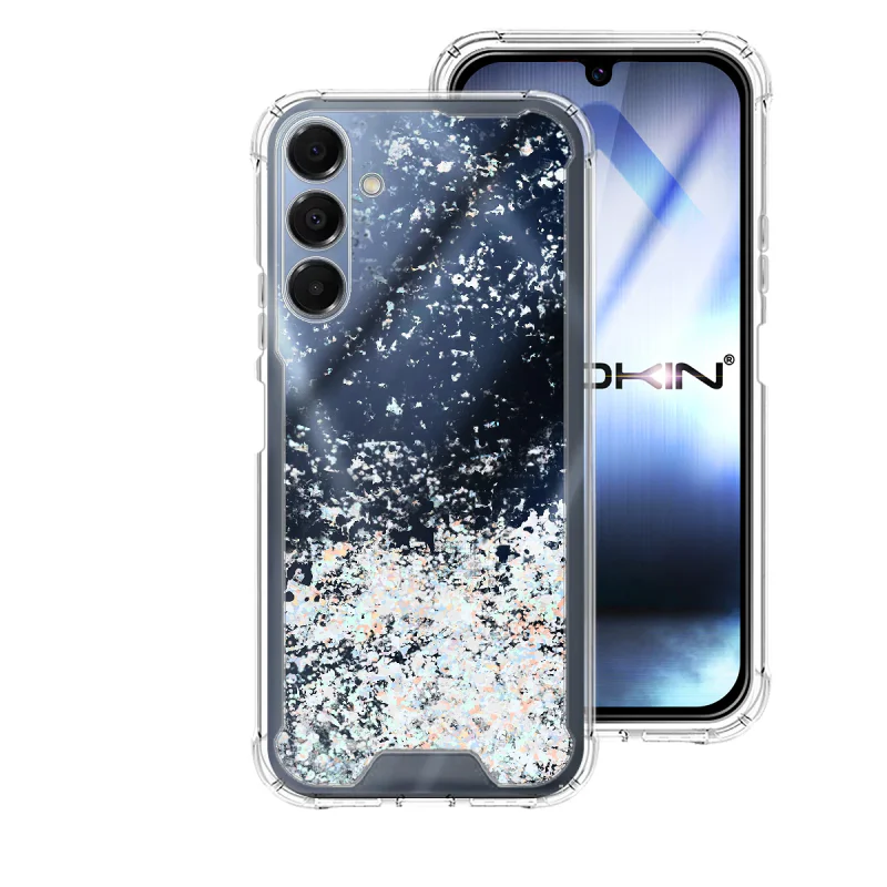 Capa de Gel Apokin Transparente com Glitter para Samsung Galaxy A16 Variedade de cores - Imagem 5
