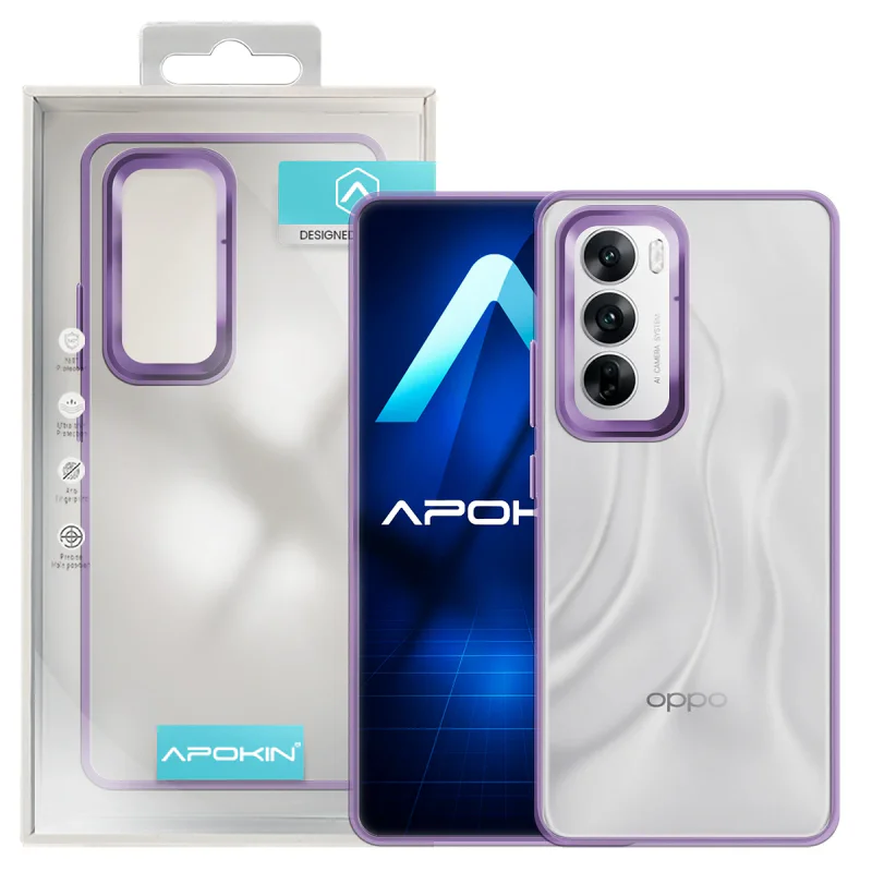 Capa Acrílica Apokin para Oppo Reno 12 Pro Turquesa - Imagem 4