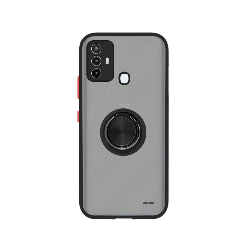 Capa Apokin para ZTE Blade A53 Gel Magnética com Suporte Fumada Preto - Imagem 2