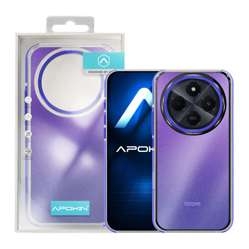 Capa Apokin Xiaomi Redmi 14C com Brilho Preto - Imagem 4