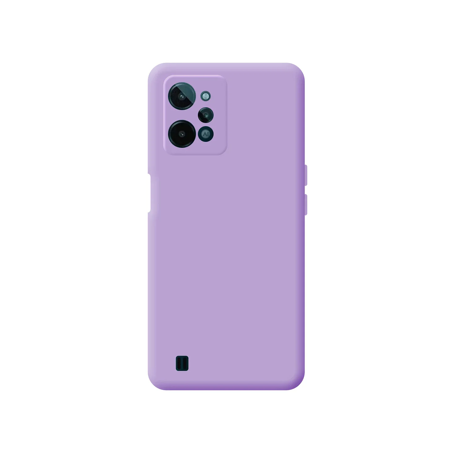 Capa de Silicone Macio Apokin para Realme C31, Lila - Imagem 1