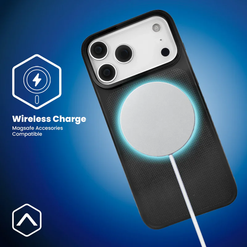 Capa Apokin All-Match Kevlar com Anel e MagSafe para iPhone 17 Pro e 18 Pro Preto - Imagem 3