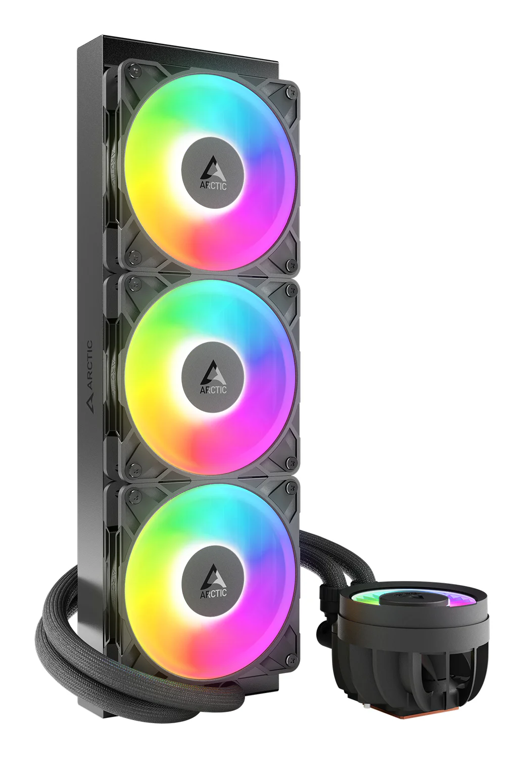 Refrigerador Líquido Arctic Liquid Freezer III Pro 360 A-RGB 360 mm Preto - Imagem 2