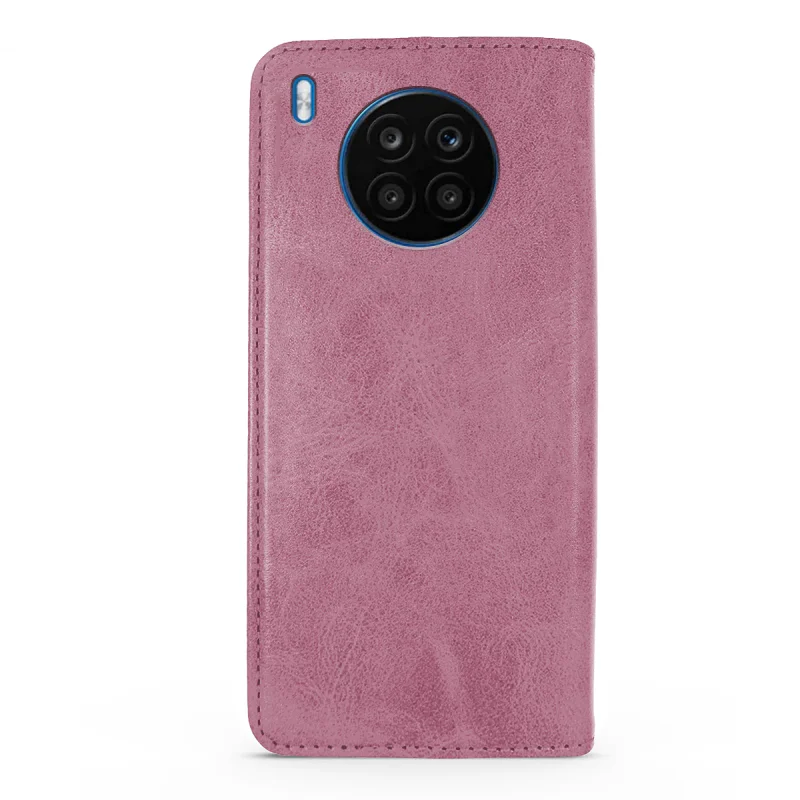 Capa Apokin com Tampa e Porta-Cartões para Honor 50 Lite Pele Sintética Azul - Imagem 5