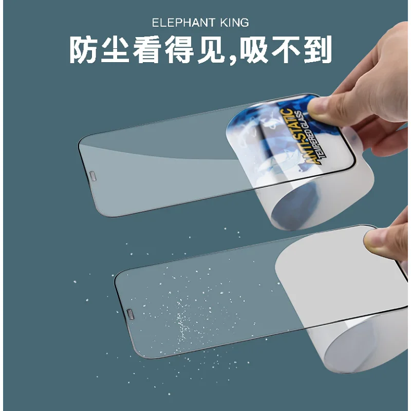 Protetor de Ecrã Apokin em Vidro Temperado Antiestático e Oleofóbico para iPhone 15 Pro Preto - Imagem 2