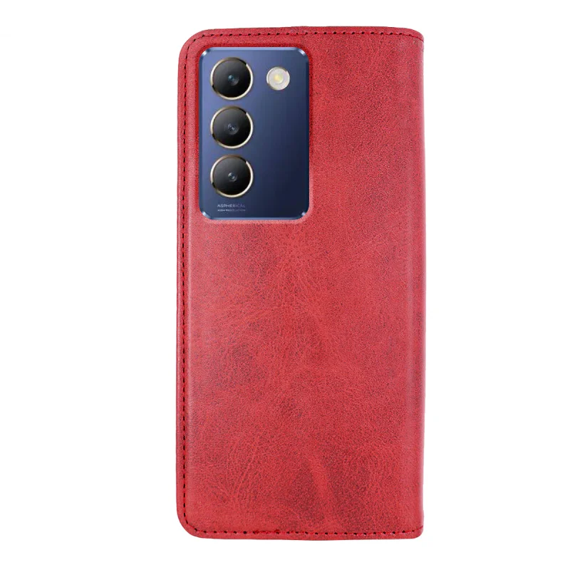 Capa Apokin para Vivo V40 SE em Pele Sintética Vermelho - Imagem 5