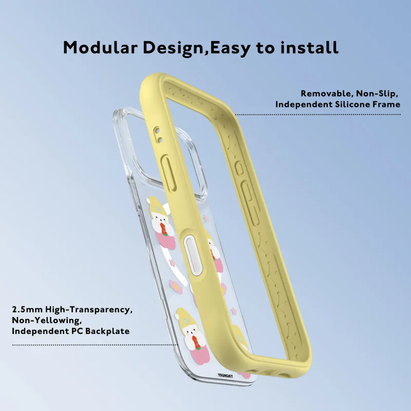 Capa Magnética Apokin Youngkit Berry Buddies para iPhone 17 Pro e 18 Pro Berry Buddies - Imagem 3