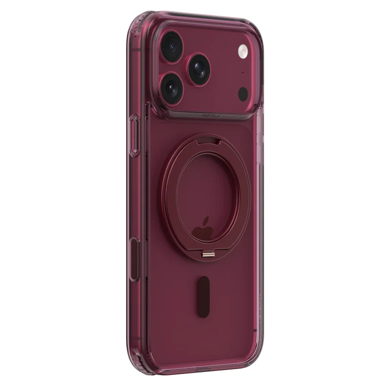 Capa Apokin Raptic Air Stand para iPhone 18 Pro Magnética com Suporte Bordô - Imagem 4