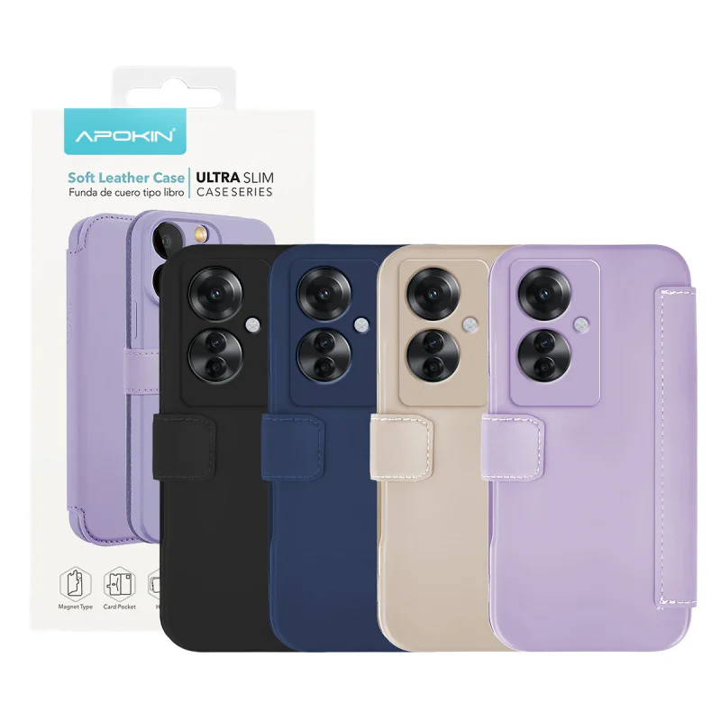 Capa de Silicone Apokin Efeito Pele para Oppo Reno 11F Lilás