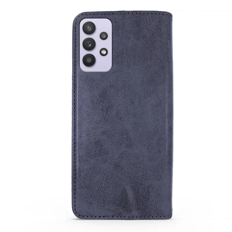 Capa Apokin para Samsung Galaxy A73 5G Pele Sintética com Ranhura para Cartão Vermelho - Imagem 5