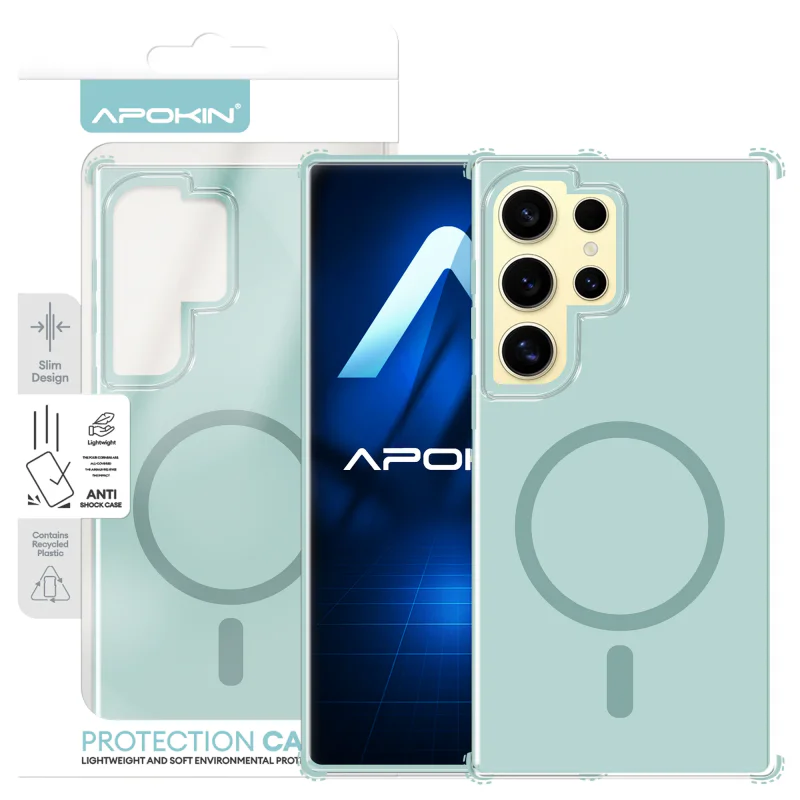Capa Bumper Apokin Urban para Samsung Galaxy S24 Ultra com MagSafe Verde - Imagem 4