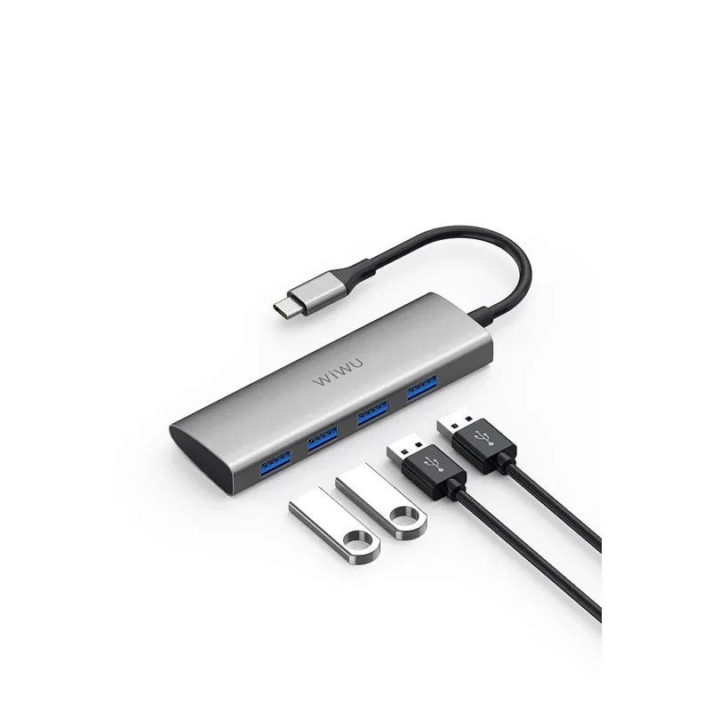 Hub USB-C Wiwu Multimédia 4 em 1 Apokin 440 - Imagem 3