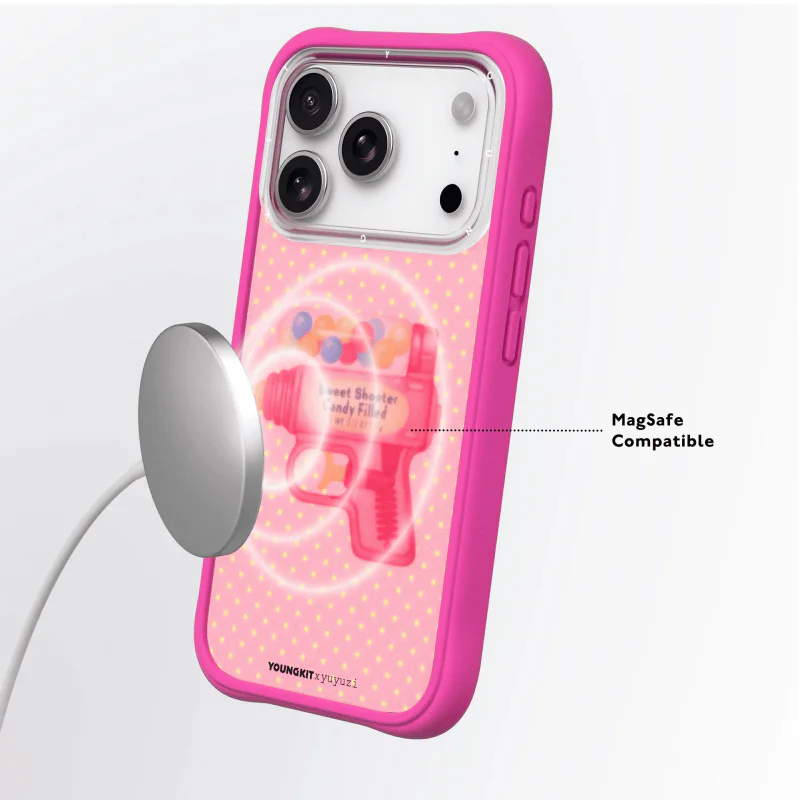 Capa Apokin Youngkit Série Autêntica Magnética para iPhone 17 Pro / 18 Pro Rosa - Imagem 5