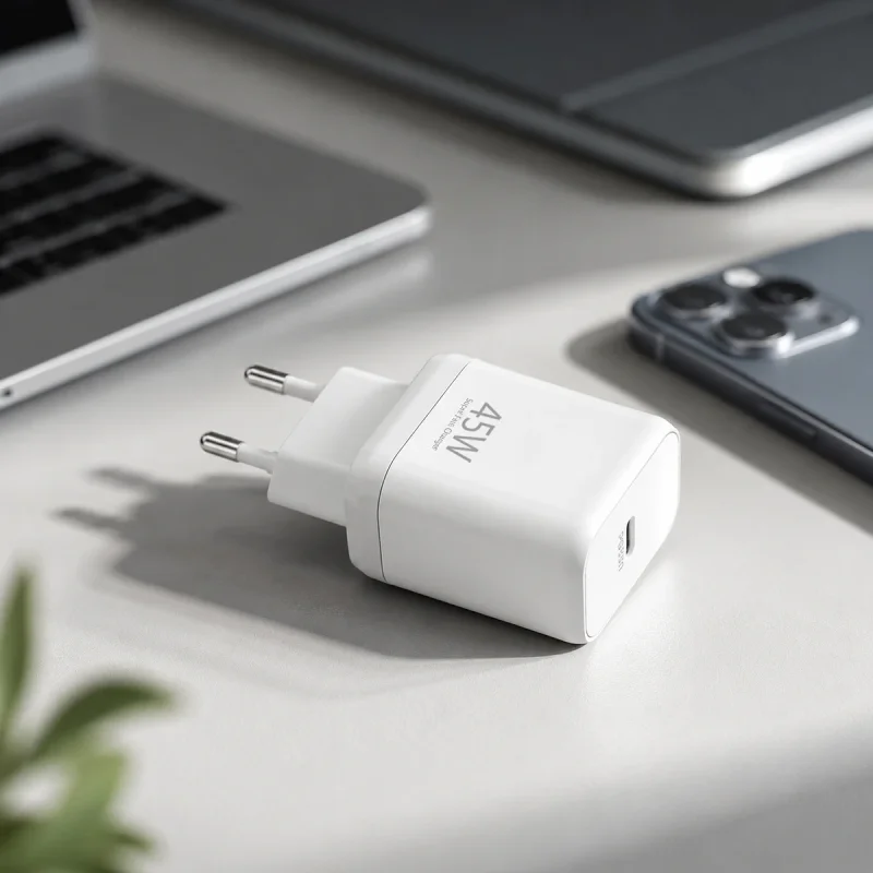 Carregador de Rede Apokin USB-C PD 45 W Branco - Imagem 3