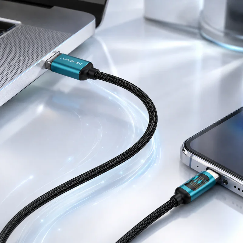 Cabo USB-A para Lightning Apokin Horse Light 15 W 3 A - Imagem 4