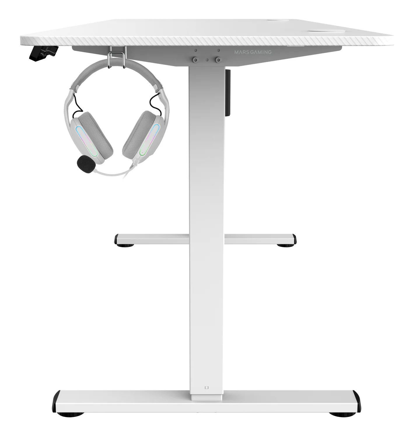 Secretária Elevatória Elétrica Mars Gaming MGD-ERGOPRO160 160x60 cm com 2 Memórias de Altura Branca - Imagem 5