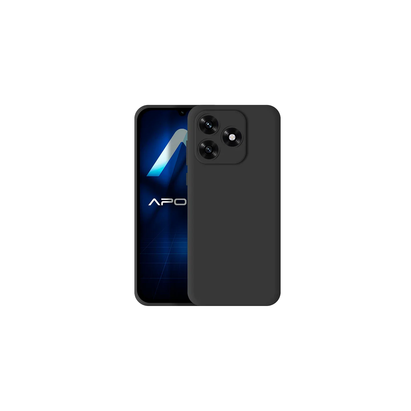 Capa Apokin de Silicone Suave Preta para Honor X5c