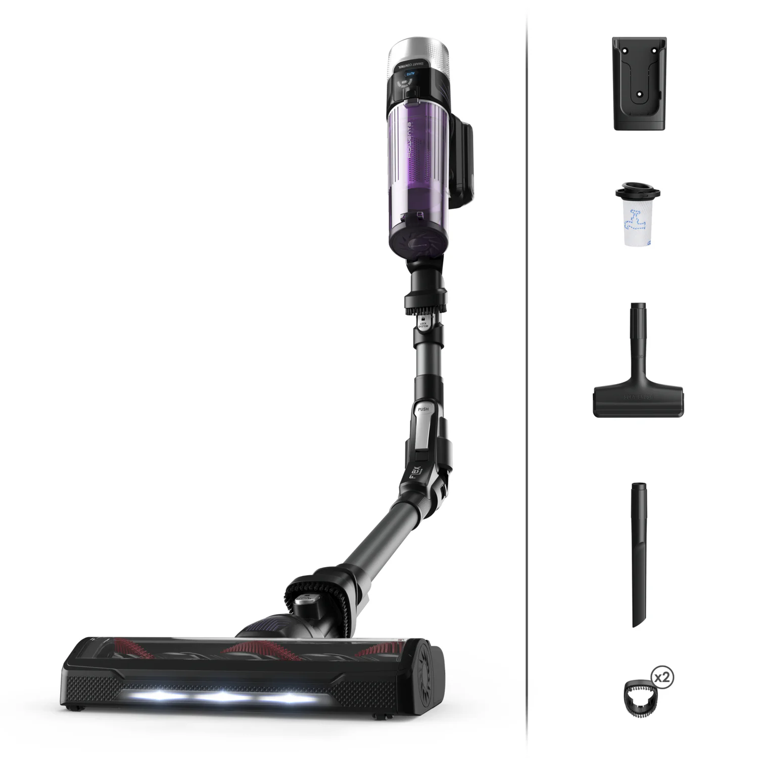 Aspirador Vertical sem Fios Rowenta X-Force Flex 9.60 Allergy RH2038 100 AW Autonomia 45 min - Imagem 3