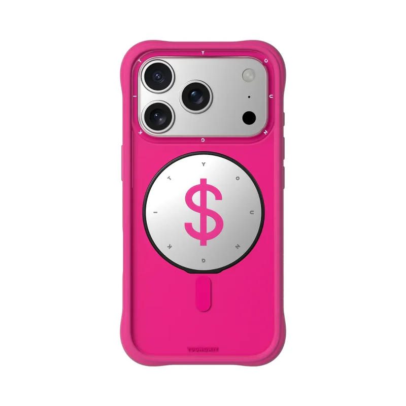 Suporte Magnético Apokin Youngkit com Espelho Móvel e Padrão Dólar Rosa - Imagem 2