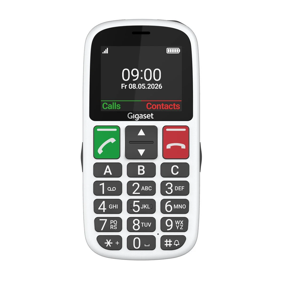 Telemóvel Gigaset GL30 4G para Seniores com Botão SOS Branco