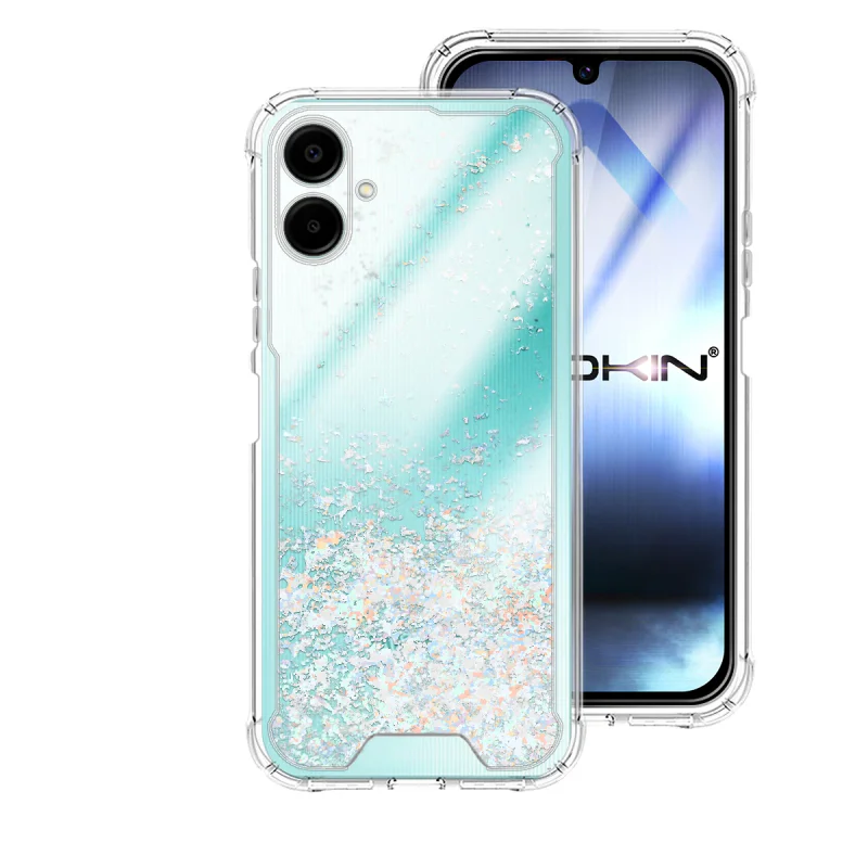 Capa Apokin para Samsung Galaxy A06 Gel com Purpurina Transparente Variedade de cores - Imagem 5