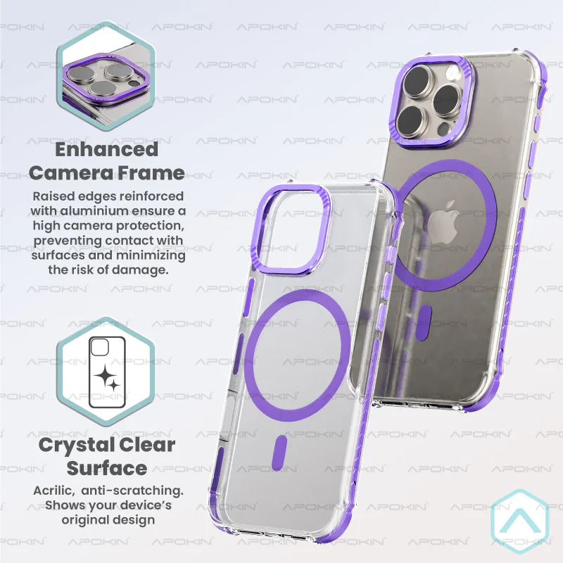 Capa Apokin Rock para iPhone 16 Plus com MagSafe Azul - Imagem 6