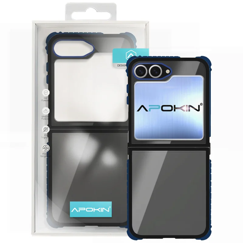 Capa Smoked Apokin Rock Samsung Galaxy Z Flip 6 Preto - Imagem 3