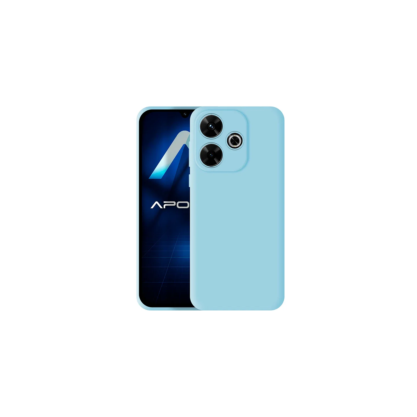 Capa Apokin de Silicone Suave Azul para Xiaomi Redmi 13 - Imagem 1