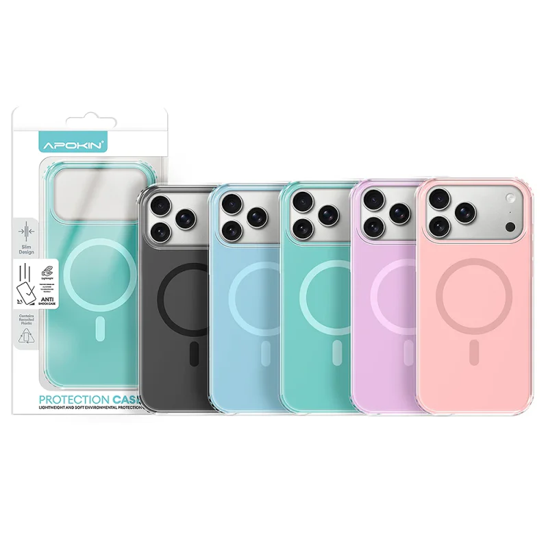 Capa Apokin Bumper Urban com MagSafe para iPhone 17 Pro Max e 18 Pro Max Rosa - Imagem 1